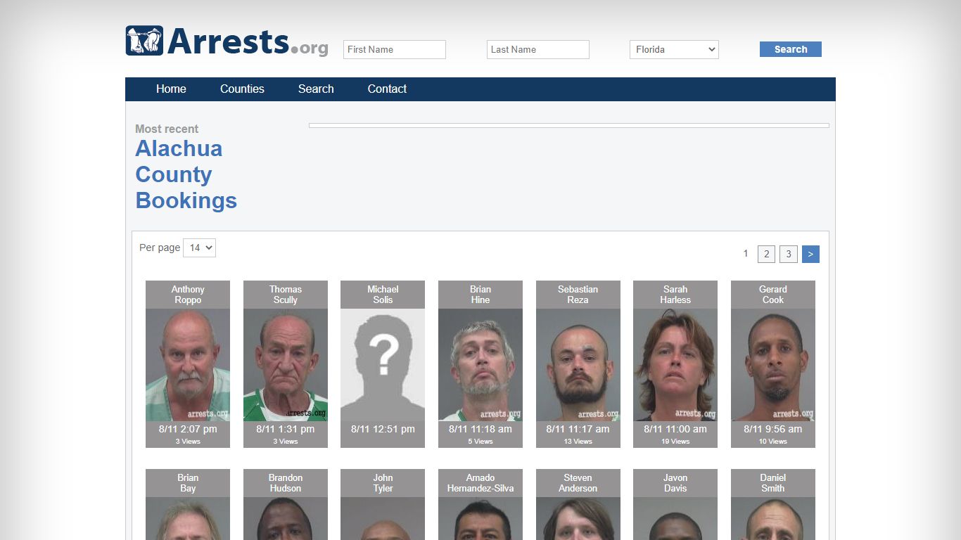 Alachua County Arrests and Inmate Search