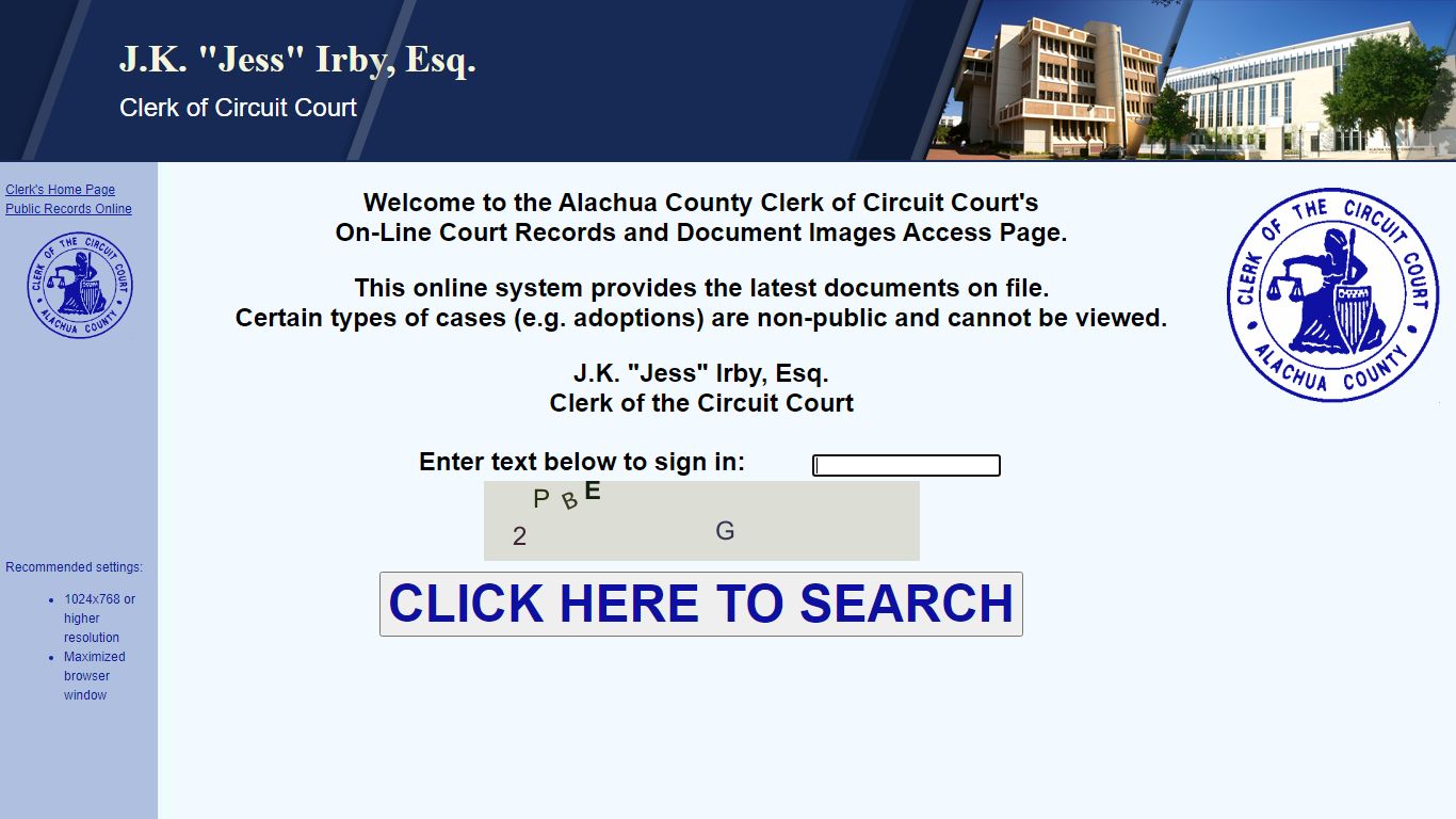 Court Records - Alachua County